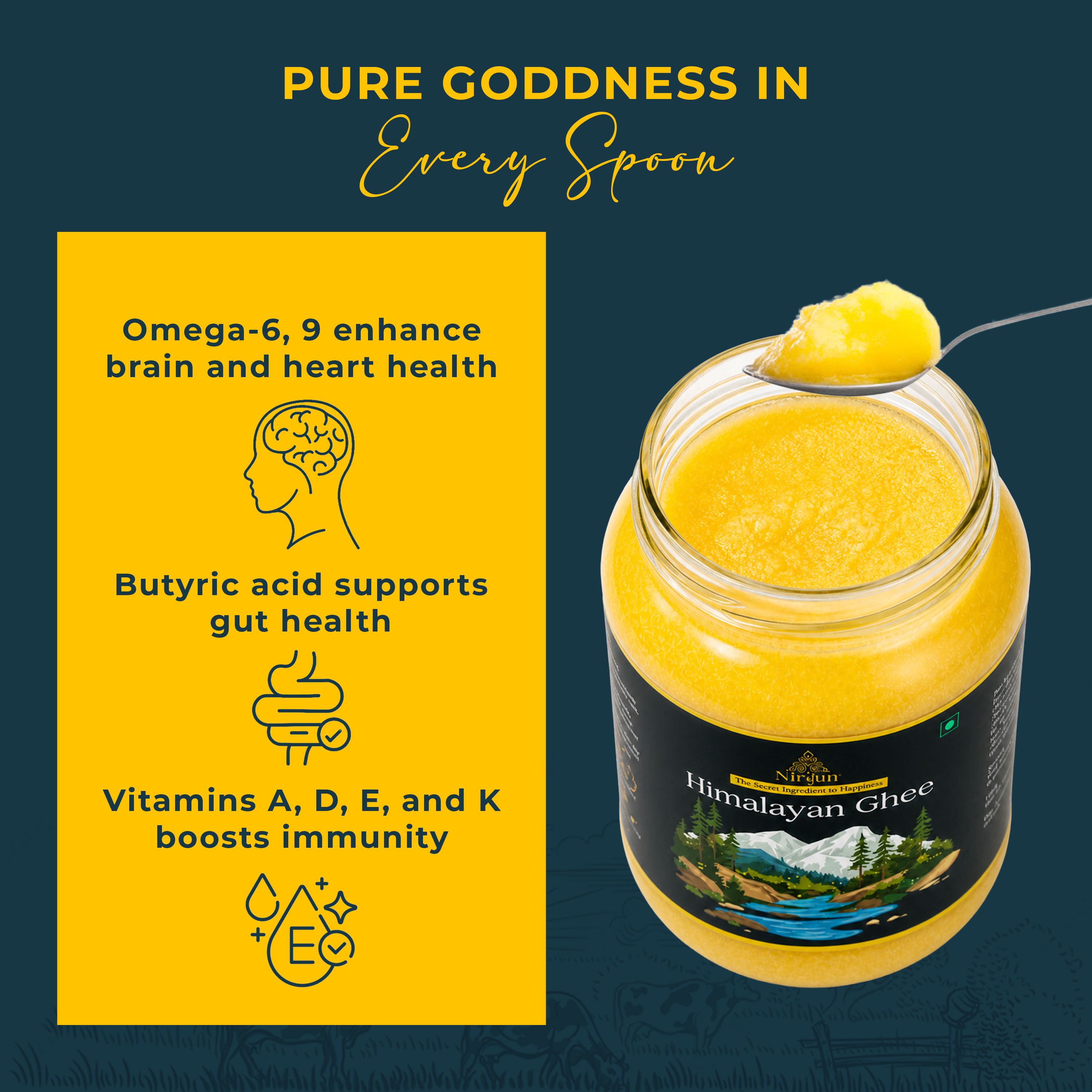 Apply ghee on skin as moisturiser